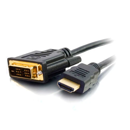 C2G Legrand - C2G DVI to HDMI Cable, DVI-D Male to HDMI Male, Black HDMI Adapter Cable, 1 Meter (3.28 Feet) Bi-Directional Adapter Cable, 1 Count, C2G 42514