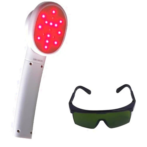 LASTHEKEO Red Light Therapy Device for Body Joint and Muscles Pain Relief Device, 13 x 650nm+4X 808nm Infrared Light, LED Display, Portable