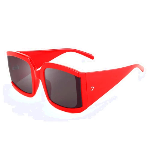 FEISEDY Vintage Shades Oversized Luxury Square Sunglasses Thick Eyewear Frame Men Women B2672