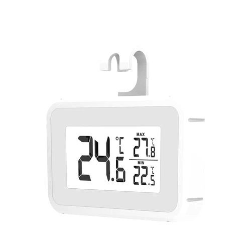 Elitech Fridge Thermometer Digital Freeze Refrigerator Thermometer Waterproof Large LCD Display Max/Min Record Function TM-2T