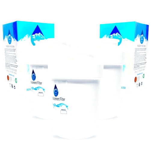Denali Pure 3-Pack Replacement for General Electric MWF Refrigerator Water Filter - Compatible with General Electric MWF Fridge Water Filter Cartridge