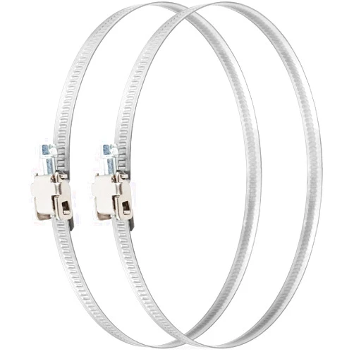 neverest® Dryer Vent Hose Clamps 6 inch Set of 2 Air Duct Clamps or Dryer Clamp for Vent made of Stainless Steel with Phillips head for Easy Installation in all HVAC Systems