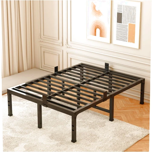 FUIOBYVV Full Size Bed Frame 18 inch Heavy Duty Metal Platform Bed Frame Full Support Up to 3500 lbs,No Box Spring Needed/No Shaking/Steel Slat Support/Noise Free/Easy Assembly