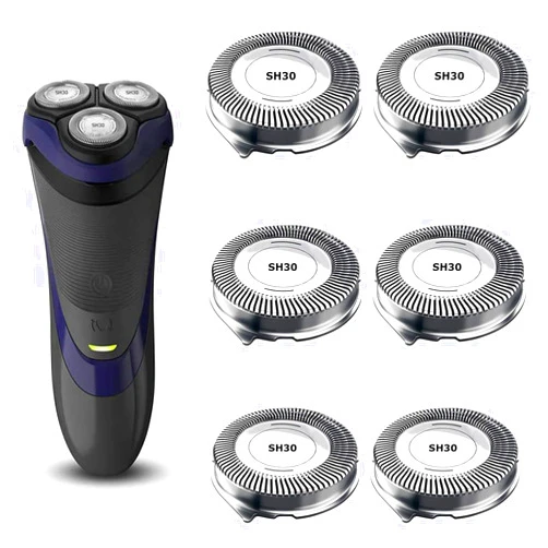 TERMATION SH30 Replacement Heads for Philips Norelco Series 3000, 2000, 1000 and S738 Electric Shavers, Comfortable Shaving Heads 6 Pack