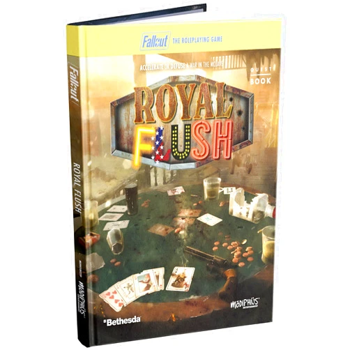 Modiphius Entertainment: Fallout: The Roleplaying Game - Royal Flush Quest Book - Expansion Hardcover RPG Book, Level Spanning Adventure & Missions