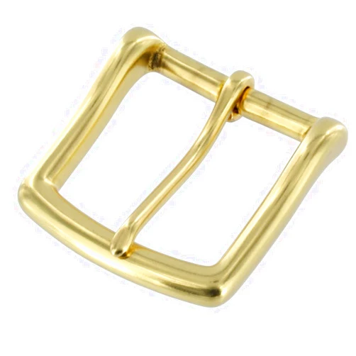 Buckleguy.com B1049 Natural Brass, Heel Bar Buckle, Solid Brass-LL, Multiple Sizes