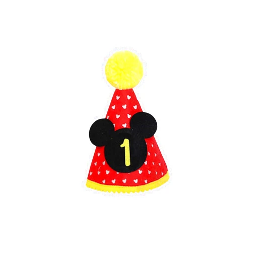 Mickey Mouse Clubhouse Birthday Party Supplies | First Birthday Hat - Mickey Mouse Party Hats Outfit Cake Smash Decorations