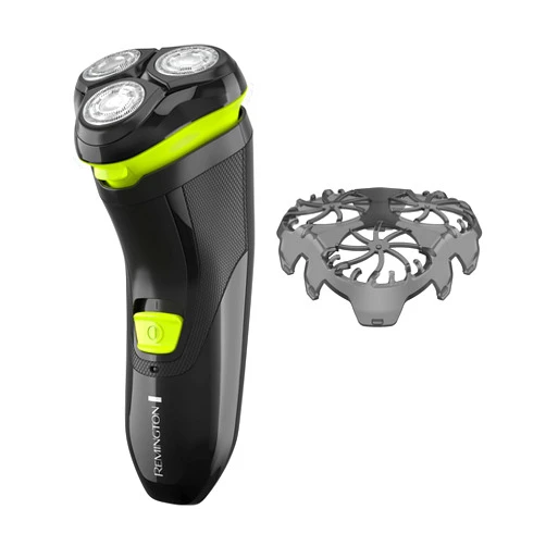 Remington Ultrastyle Rechargeable Rotary Shaver, Pr1320, Black/Neon Green
