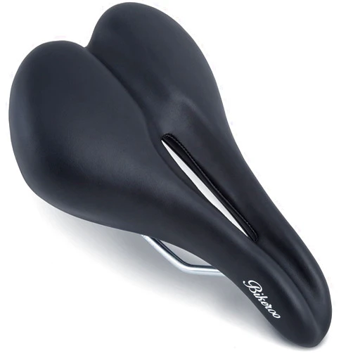 Bikeroo Bike Seat Cushion - Bicycle Seat for Men & Women with Padded Comfort, Mounting Tools, & Waterproof Rain Cover, Replacement Bike Saddle Made for Road & Mountain Bikes
