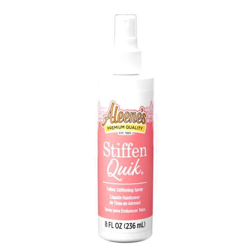 Aleene's Stiffen Quik Pump Spray Fabric Stiffener, Quick Drying, Nontoxic, for Stiffening, Draping, and Shaping Fabrics, 8 oz