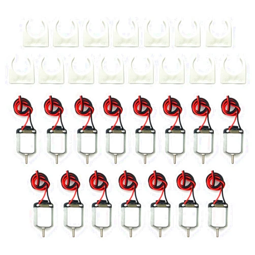 EUDAX 15 Pcs Rectangular DC Motor Mini Electric Motor 1.5-3V 24000RPM with 9.8