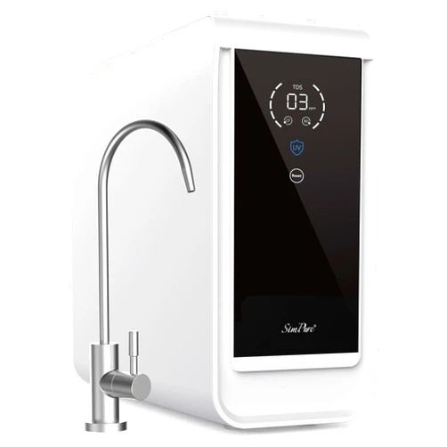 SimPure Q3-600 UV Reverse Osmosis System, 600 GPD 8 Stage Under Sink RO Water Filtration, 2:1 Pure to Drain,TDS Display, Filter Replacement Reminder, NSF/ANSI 58 Certified