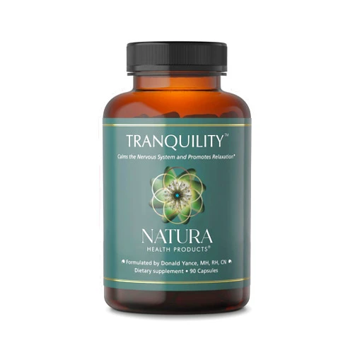 Natura Health Products Tranquility Supplement - Supports Relaxation - Featuring L-Theanine, Lemon Balm, Saffron, Kava, Skullcap, Lavender and Passion Flower (90 Capsules)