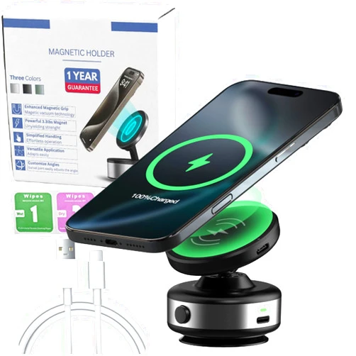 Generic Joyee - Joyee 360 Phone Holder,Joyee 360 rotatable car Magnetic Phone Holder, Electric Vacuum Magnetic Car Phone Mount, 360° Rotating Magnetic Phone Holder, Magnetic Suction Phone Mount