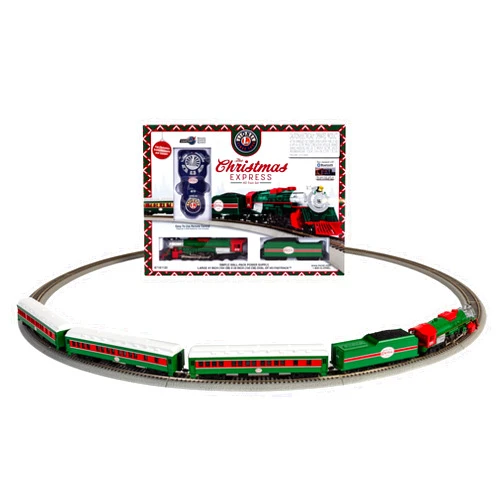 Lionel Christmas Express LionChief Bluetooth Electric HO Gauge Model Train Set with Remote,Multi-color