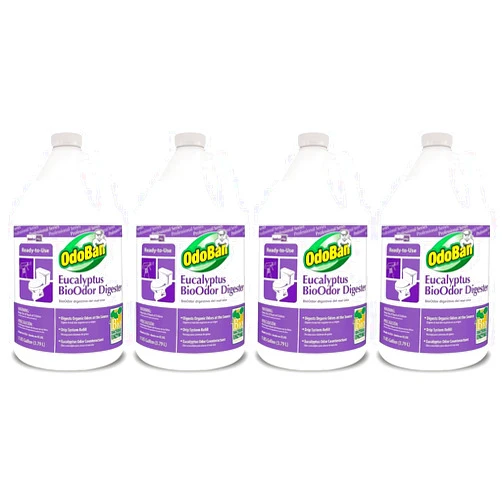 OdoBan BioOdor Digester, Eucalyptus Scent, 1 gal Bottle, 4/Carton