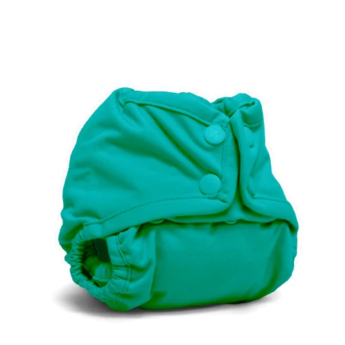 Kanga Care Rumparooz Double Leg Gusset Reusable Cloth Diaper Cover Newborn Snap | Peacock 4-15 lbs