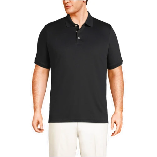 Lands' End School Uniform Men's Short Sleeve Supima Cotton Polo Shirt