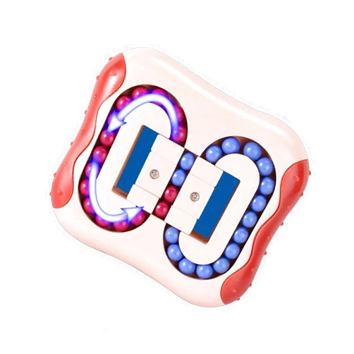 ODIKASO Fidget Spinner Toys Rotate Magic Cube Puzzle,Brain Teaser Sudoku Puzzles for Unisex-Children,Adults,Stress Relief Gifts,Learning & Education Toys,Pop Sensory Toys for Autistic Children(Red)