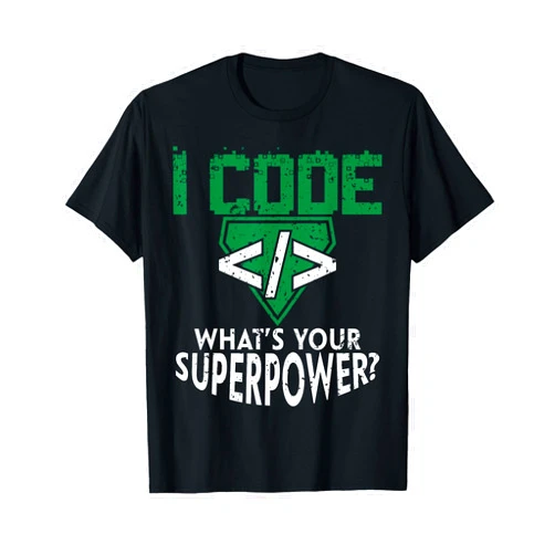 Computer Engineering Frenzy Co Funny Vintage Computer Engineer Coding I Code Superpower T-Shirt