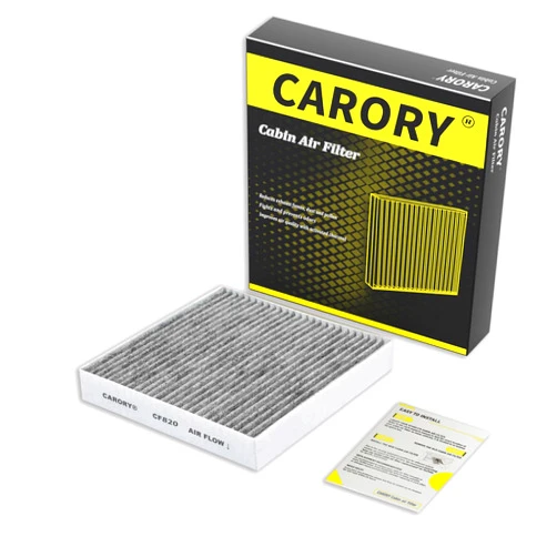 Carory Cabin Air Filter w/Activated Carbon for Hyundai, Kia, Genesis - Tucson, Elantra, Santa Fe, Santa Cruz, Sportage, Sorento, Sonata, Ioniq 5, Ioniq 6, K5, Elantra N, Niro, EV6, EV9, GV60