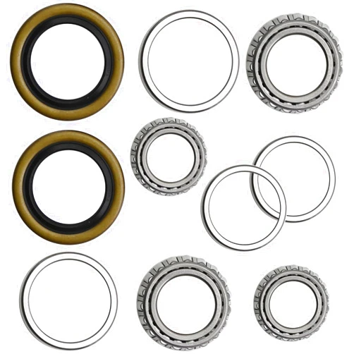Saihisday L68149 L44649 2Set Trailer Axle Wheel Bearings Kit Castle Nut L68149 L44649 Bearing Grease Seal(1.719