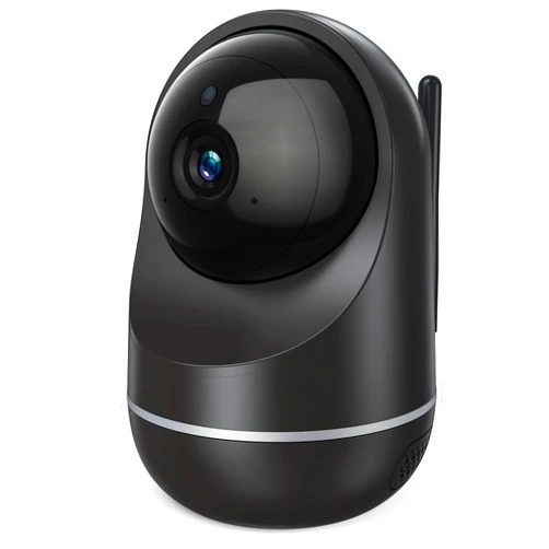 ZJX 2.4/5G Wi-Fi Camera for Home Security Camera, Indoor Camera for Pets/Nanny, Pet Camera with 2-Way Audio, Sound Detection, Night Vision Black