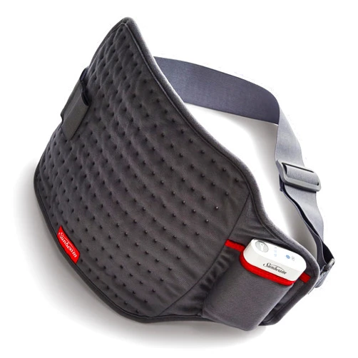 Sunbeam Cordless Heating Pad, Rechargeable, Portable, 9.5 x 12, Pain Relief for Back, Shoulder, and Cramps, Slate Grey