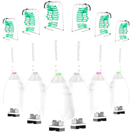 Jiuzhoudeal Replacement Toothbrush Heads for Philips Sonicare E-Series, Compatible with Sonicare Essence, Elite, Advance, CleanCare Screw-on Electric Toothbrush HX7022/66, 6 Pack