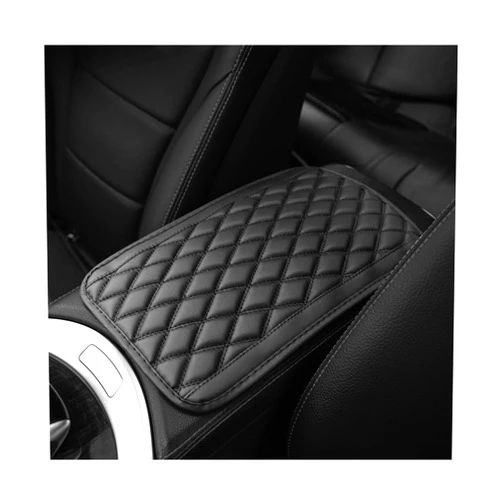 Bittwee Car Center Console Pad, Universal Leather Armrest Seat Box Mat, Waterproof Auto Arm Rest Storage Box Cover Protector, Auto Interior Accessories Decor for Most Cars, Vehicles, SUVs