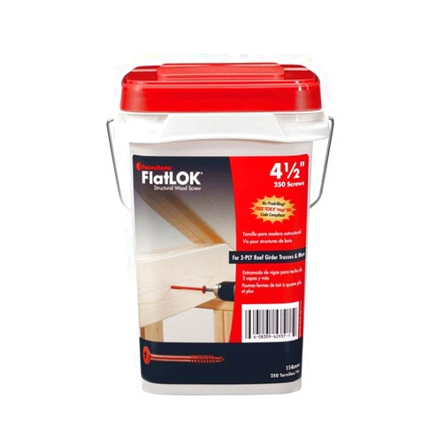 FastenMaster Flatlok No. 14 x 4 1/2 in. L #40 Torx ttap Flat Head Epoxy Carbon Steel Wood Screws
