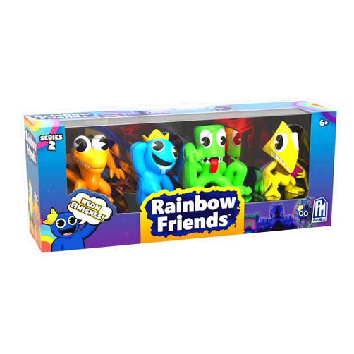 Rainbow Friends Neon Minifigure 4-Pack (2.5