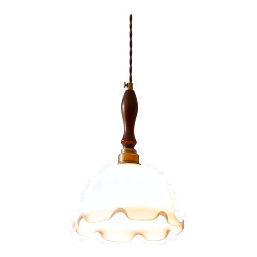KSSTEVNBD Chandelier,Simple - Retro Chandelier Brass Glass Pendent Lamp E26 - Single Head Hanging Light Compatible with Home, Restaurant, Bedroom, and Bar Ceiling Decoration. Indoor Adjustable Light/M