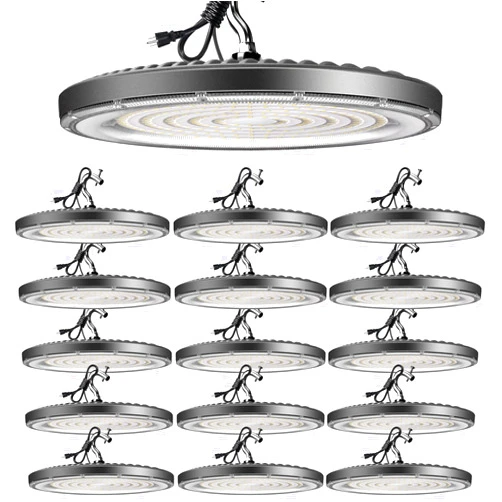 Lightdot 16Pack 150W LED High Bay Light, ETL Listed High Bay LED Light,22500lm (Eqv.600W MH/HPS) UFO High Bay Lights AC100-277V Energy Saving Upto 3800KW/*16(5Hrs/Day) 𝟓𝐘𝐫𝐬 𝐖𝐚𝐫𝐫𝐚𝐧𝐭𝐲