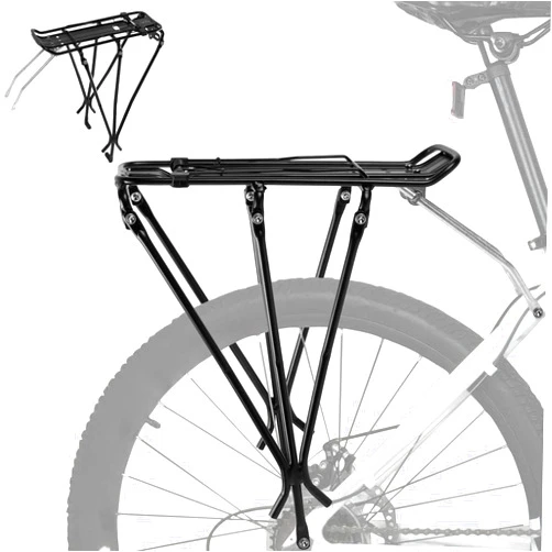 Dreamoon Rear Bike Rack,Adjustable Bike Cargo Rack, Bicycle Rear Luggage Touring Carrier Racks, Mountain Road Bike Pannier Rack for 24
