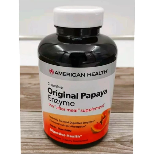American Health, Super Papaya Enzyme Plus, 600 Count