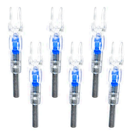 Reikawa S Lighted Nocks for Arrows with .244 Light up Knocks Turn on Automatically When Shoot 6-Pack