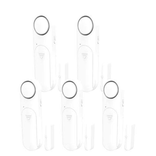 METAK Window and Door Alarm When Opened (5 Pack) for Kids Safety/Home Security, Wireless Sliding Door Opening Sensor Alarms for Dementia, 120dB Burglar Alert, Ideal for Business, Garage, Apartment, White