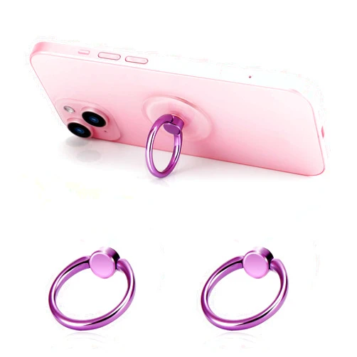 Jsoerpay Purple Jsoerpay Clear Phone Ring Holder 2 Pack, Transparent Cell Phone Ring Grip 360°Rotation Finger Ring Stand, Phone Kickstand Compatible with Most of Phones, Tablet and Case