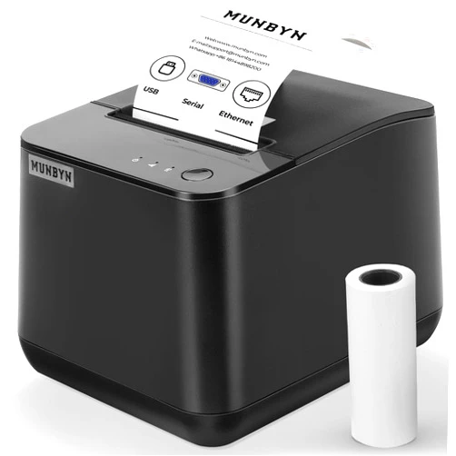 MUNBYN Thermal Receipt Printer P075, 3 1/8