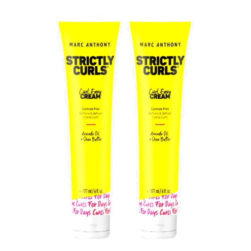Marc Anthony Curl Cream with Shea Butter & Oils Defines & Softens Curly & Wavy Hair, Set of 2