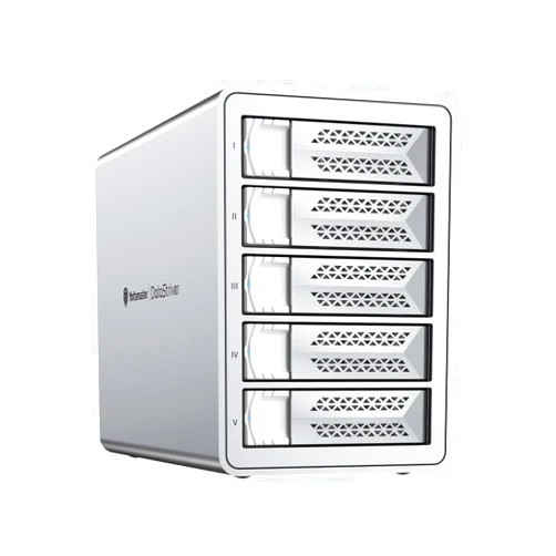 Yottamaster VN500C3 5 Bay Hard Drive Enclosure, 10Gbps Daisy-Chain 5 Bay DAS, Aluminum USB C DAS Enclosure Support 110TB (5x22TB), Max Up to 330TB for 2.5