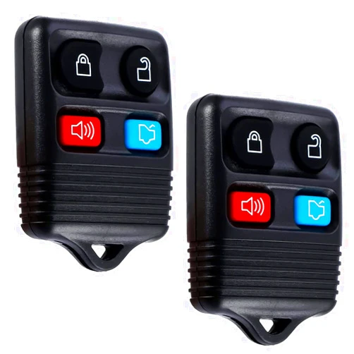 Pilida Keyless Entry Remote Clicker Control Replacement Fit for Escape Focus Fusion Mustang Taurus Explorer| Lincoln| Mercury| 4 Button Car Key Fob CWTWB1U345 Pack of 2
