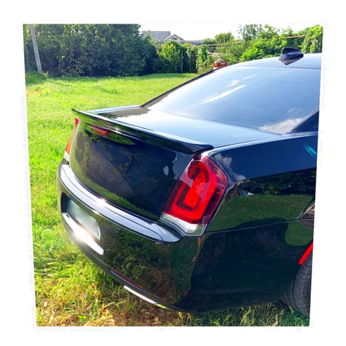 WEIDUBAIHUO Car Tail Wing For Chrysler 300 300c 300s 2011-2018 Car Rear Trunk Splitters Spoiler Rear Tailgate Tail Wing Body Kit Car Styling Accessories Car Spoiler (Color : Gloss black)