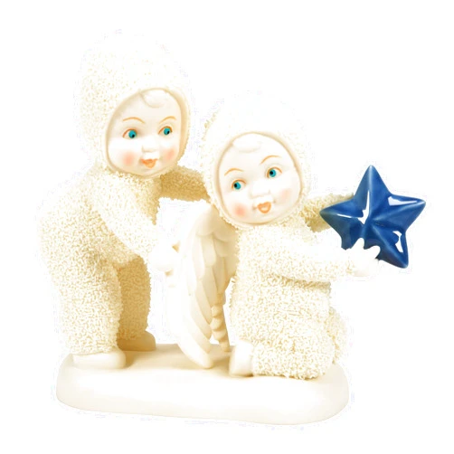 Department 56 Snowbabies Midnight Clear Always an Angel Figurine, 4.21 Inch, Multicolor