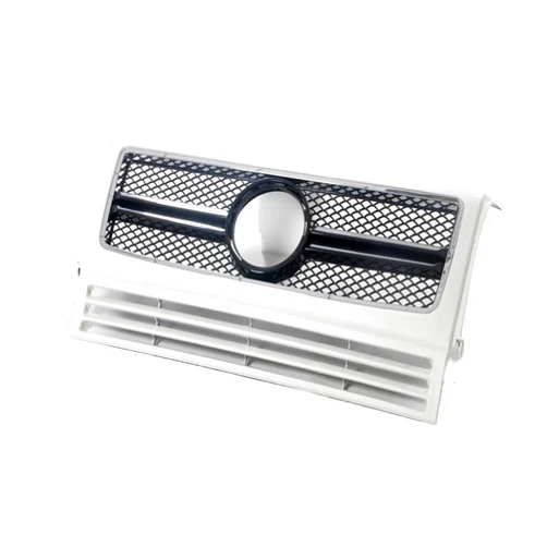 FJPZCOTN Front Grille Compatible For Benz G Class W463 1990-2018 G550 G500 G350 G63 Upper Bumper Hood Mesh Car Racing Grill Grid(NEW)