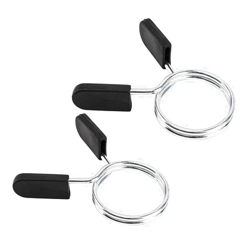 EastyGold Barbell Spring Clip Dumbbell Circlip Collars Olympic Barbell Weight Bars Weightlifting Clamps Clips 2 Inches Lock Buckle for Fitness Exercise Strength Training Gym Accessory 1 Pair