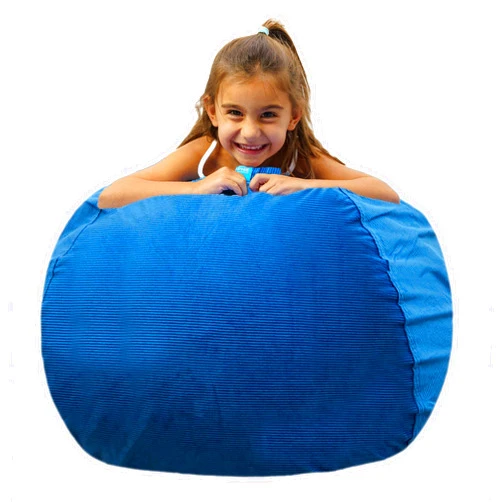 EMMandSOPHIE Stuffed Animal Storage Bean Bag Chair - Kids Bean Bag Chairs- Bean Bag Chair Kids- Beanbag Chairs for Kids and Teens-Stuffed Animal Holder- Stuffed Animal Bean Bag Storage