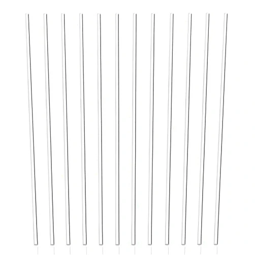Panxxsen 12 Pcs Acrylic Dowel Rods for DIY Crafts,Transparent,0.25