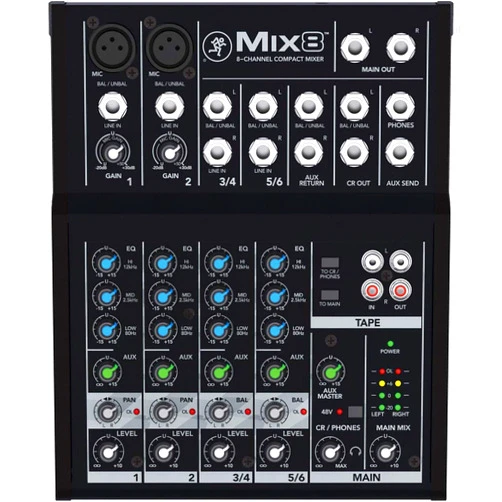 Mackie Mix8 8-Channel Compact Mixer